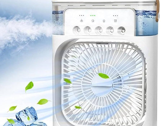 Ventilador Climatizador con Pulverizador Portátil